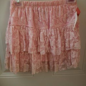 New George-A-ltd Pink Lace Skirt Juniors Large